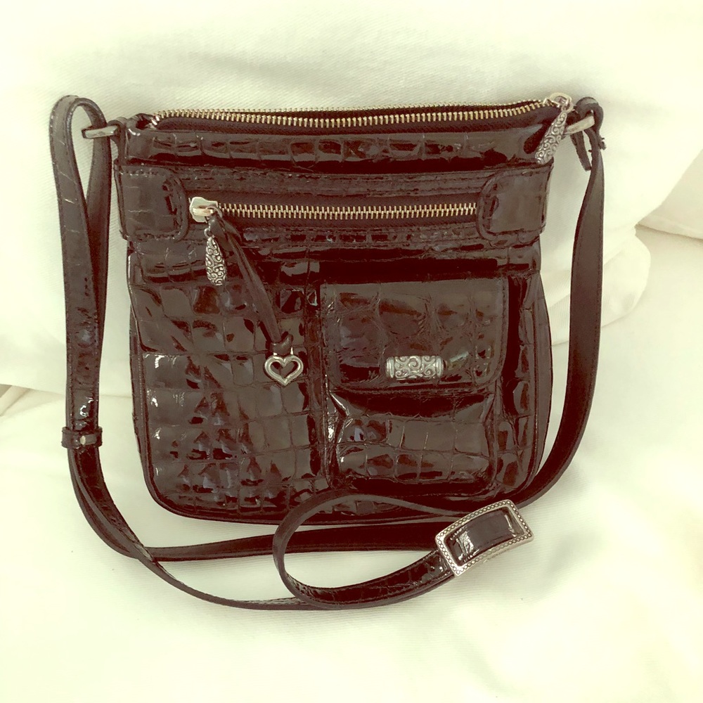 Brighton patent leather cross body